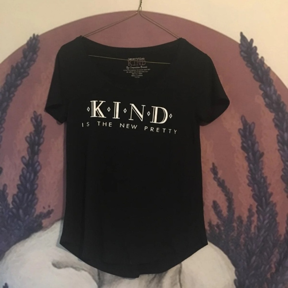black kind tee